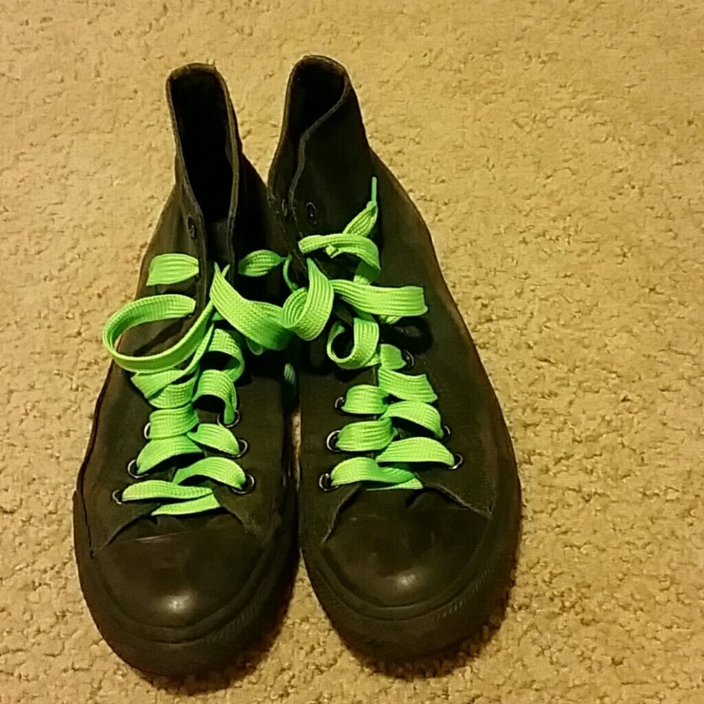 Heavily loved black converses
